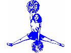  Cheerleader Jump Decal