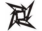  Chinese Star Metallica Decal