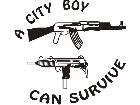  City Boy Can Survive Decal