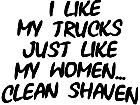  Clean Shaven Trucks Decal