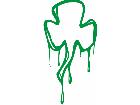  Clover Dripping Decal
