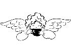  Coffee Cherub With Cup 1 6 5 V A 1 Decal