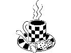  Coffee Cup And Cookie 1 6 5 V A 1 Decal