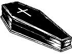  Coffin Wooden Decal