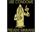  Condoms Prevent Minivans Decal