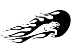  Cougar Panther Animal Flame Leap Decal