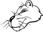  Cougar Panther Head M B 1 Decal