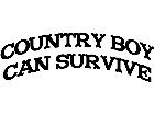  Country Boy Survive Decal