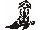  Cowboy Boot Spur Decal