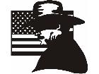  Cowboy Flag Decal