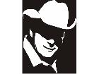  Cowboy Man Decal