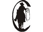  Cowboy Roper Half Circle C U 1 Decal