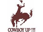  Cowboy Up Decal