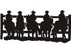  Cowboys At The Fence Decal