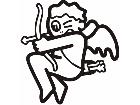  Cupid Shooting 2 Decal