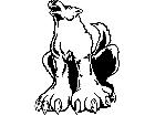  Cyote Wolf Howl M B 1 Decal