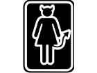  Devil Chick Sign Decal