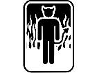  Devil Dude Sign Decal