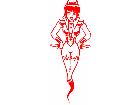  Devil Geni Girl Decal