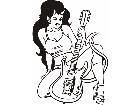  Devil Guitar Chic Decal
