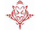  Devil Tribal Decal