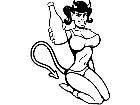  Devilgirl Drink Decal
