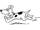  Dog Running 0 4 3 V A 1 Decal