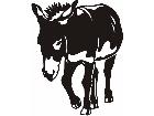  Domestic Animals Donkey P A 1 Decal