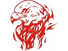  Eagle Flame Head 0 0 E F 1 Decal