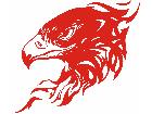 Eagle Flame Head 0 1 E F 1 Decal