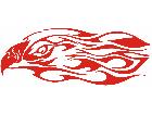 Eagle Flame Head 1 3 E F 1 Decal