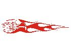  Eagle Head Flame Long 0 4 E F 1 Decal