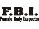  F B I Female Inspector Decal