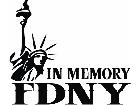  F D N Y Memory Decal