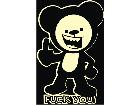  Finger Bear Fuck Decal