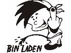  Finger Boy Bin Laden Decal