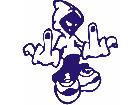  Finger Boy Hood Decal
