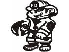  Fire Dept Tough Guy Decal