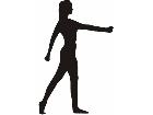  Fitness Silhouettes 1 6 Decal