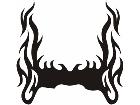  Flames Custom Banner 0 2 6 Decal