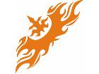  Flames Tribal Style 0 1 1 Decal