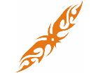  Flames Tribal Style 0 2 0 Decal