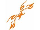  Flames Tribal Style 0 2 3 Decal