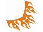  Flames Tribal Style 0 3 1 Decal