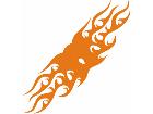  Flames Tribal Style 0 3 6 Decal