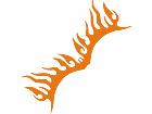  Flames Tribal Style 0 3 7 Decal