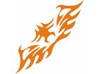  Flames Tribal Style 0 4 2 Decal