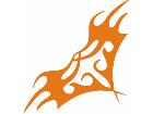  Flames Tribal Style 0 4 4 Decal