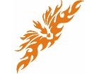  Flames Tribal Style 0 4 6 Decal