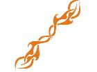  Flames Tribal Style 0 5 0 Decal